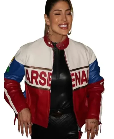 Gabrielle Figueiredo Arsenal Leather Jacket