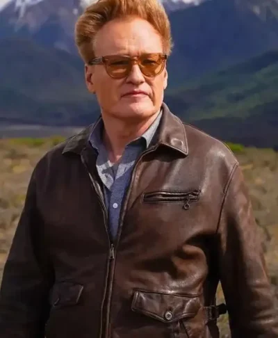 Get Conan O’Brien Must Go Brown Leather Jacket
