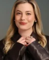 Gillian Jacobs The Musical 2026 Event Abigail Brown Leather Jacket