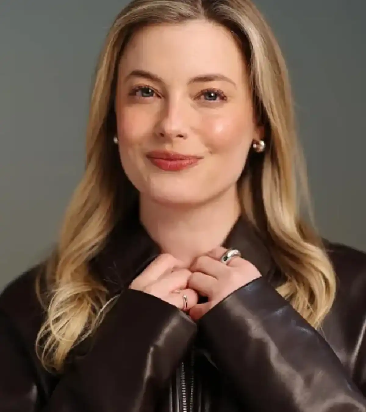 Gillian Jacobs The Musical 2026 Event Abigail Brown Leather Jacket