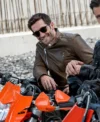 Gyllenhaal Bronco In The Grey 2026 Jake Brown Biker Leather Jacket