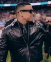 Halftime Show 2026 Daddy Yankee Black Leather Jacket