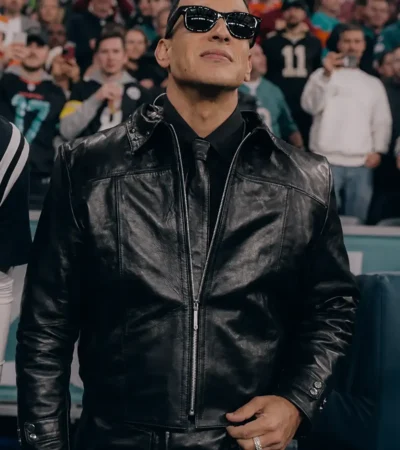 Halftime Show 2026 Daddy Yankee Leather Jacket