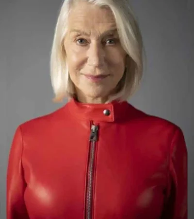 Helen Mirren TV Series Solos Season 01 Peg Red Leather Jacket