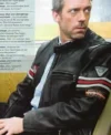 Huge Laurie TV Series Dr House M.D. Black Leather Motorcycle Jacket