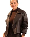 In The City 2026 Katie Arundel Black Leather Jacket