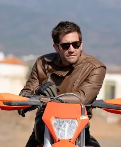 In The Grey 2026 Jake Gyllenhaal Leather Jacket