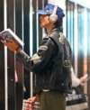 Jacob Elordi Airport Sydney Australia 2026 Black Avirex Leather Jacket