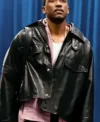 Jalen Williams Black Leather Jacket