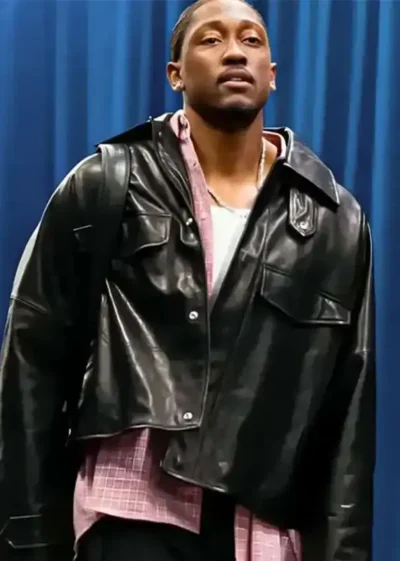 Jalen Williams Black Leather Jacket
