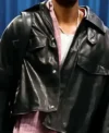Jalen Williams Memphis Grizzlies VS Oklahoma City Thunder Black Leather Jacket