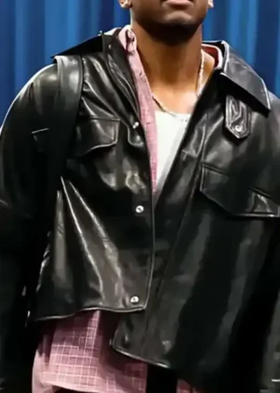 Jalen Williams Memphis Grizzlies VS Oklahoma City Thunder Black Leather Jacket