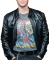 James Deveney Evil Dead Burn 2026 Movie Premiere Black Leather Jacket