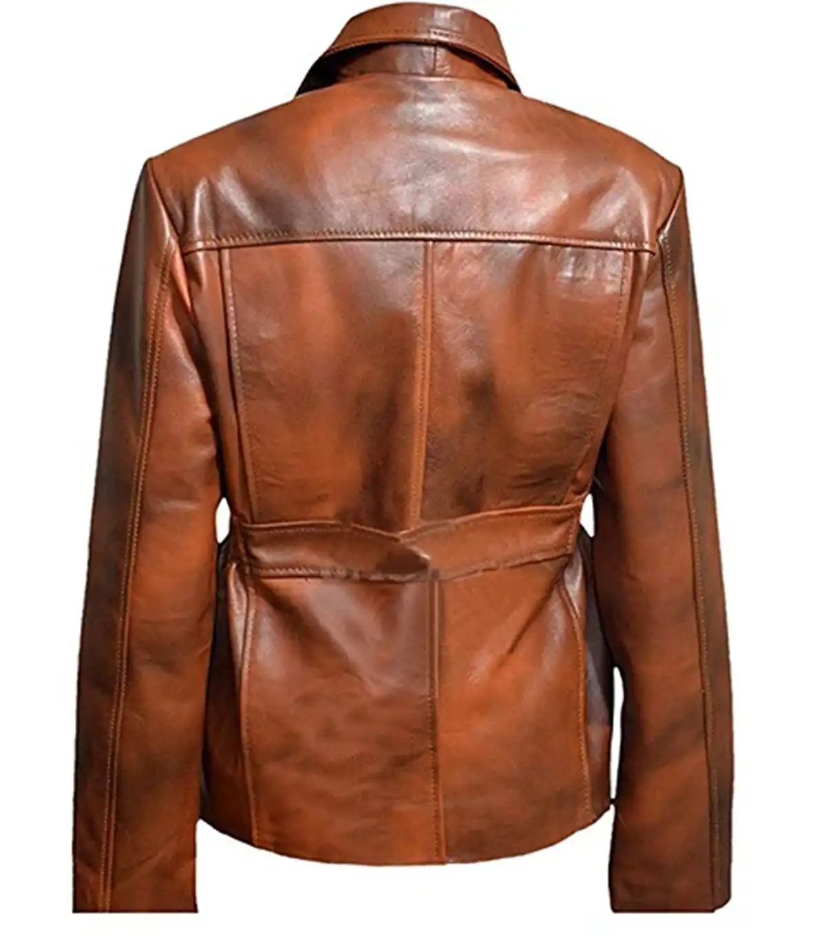 Jennifer Lawrence The Hunger Games Mockingjay Katniss Everdeen Brown Leather Jacket