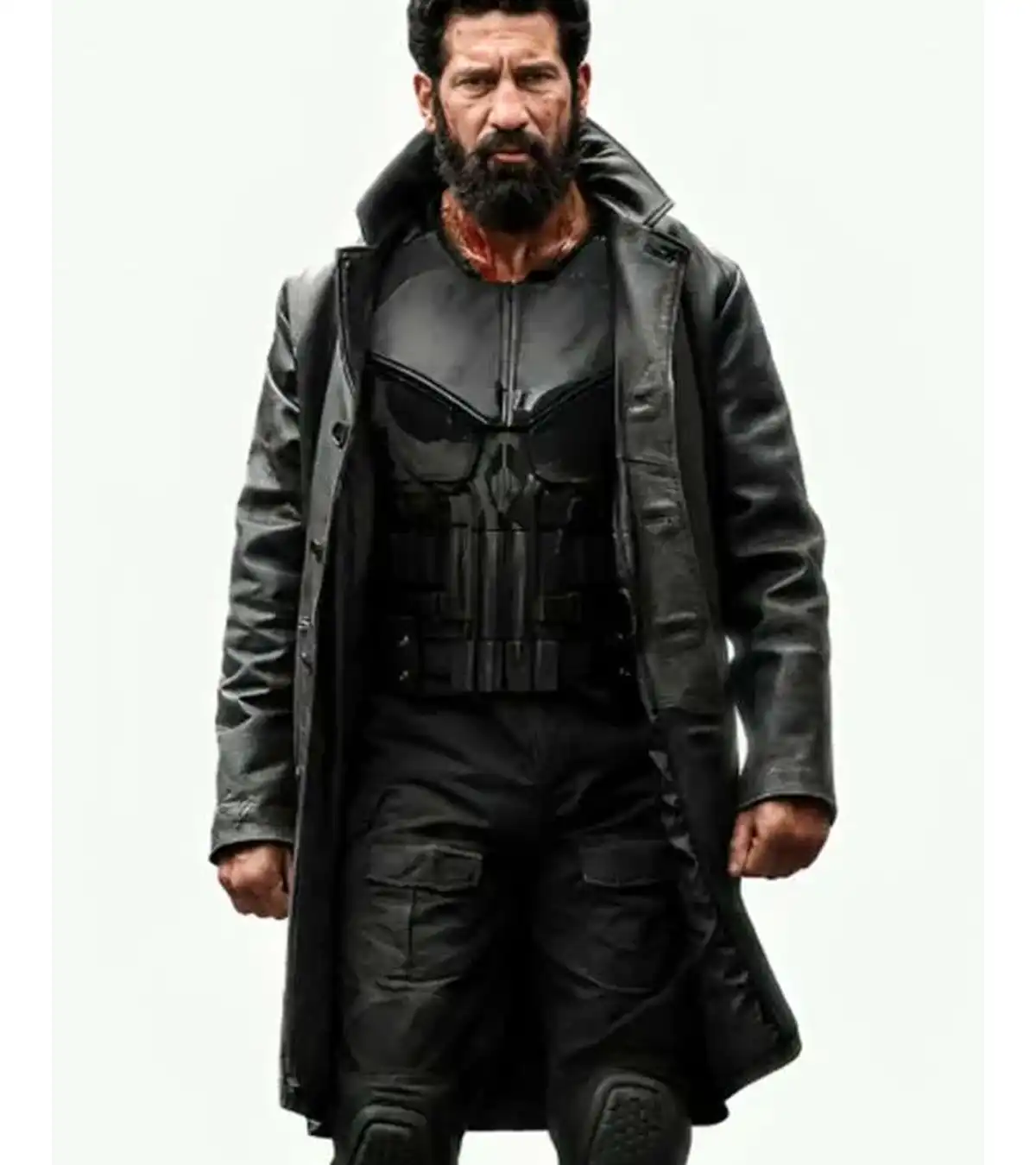 Jon Bernthal TV Series The Punisher One Last Kill Frank Castle Black Leather Coat