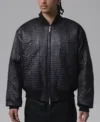 Jordan Flight Black Leather Jacket