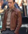Joseph Gordon Levitt Movie Inception Arthur Brown Leather Jacket