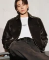 Jungkook Calvin Klein Leather Jacket