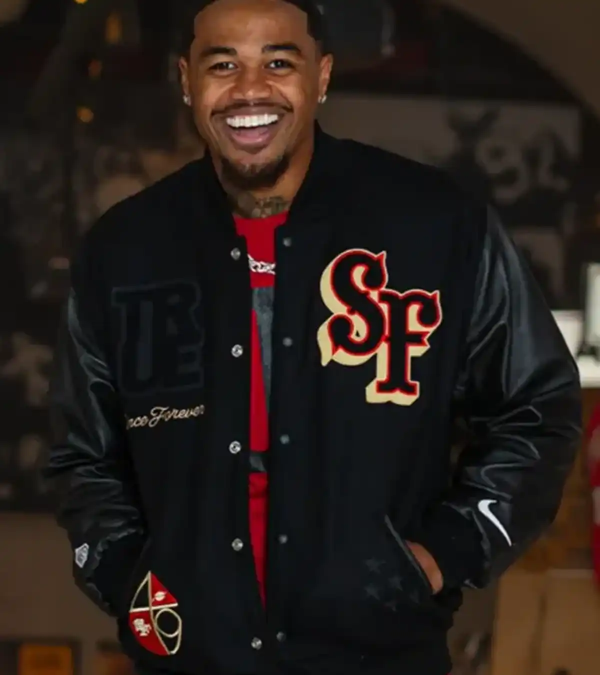 Kendrick Bourne 49ers Varsity Jacket