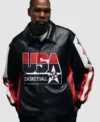 Kevin Durant Olympic Black Leather Jacket