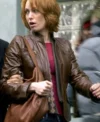 Kim Cummings Movie 88 Minutes Alicia Witt Brown Leather Jacket Sale