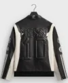 Kith x Lionel Messi x Adidas Football World Cup 2026 Black and White Leather Jacket For Sale