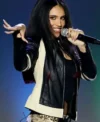 Kylie Cantrall Songwriters Hall of Fame Gala 2026 Black Leather Moto Jacket Right