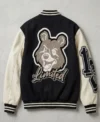 Lamine Yamal Officials Teddy 2026 Black And White Varsity Jacket Back