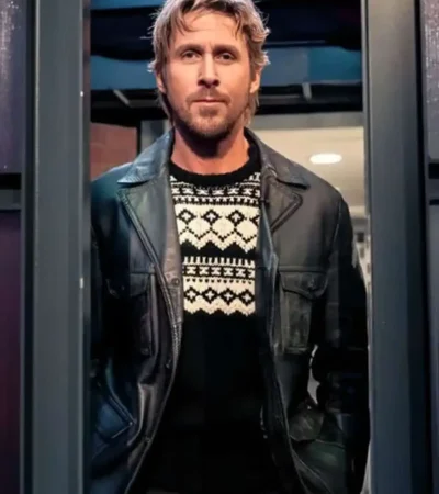 Late Night with Seth Meyers S13 Ryan Gosling Leather Jacket