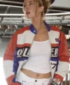 Lauren Kyle Oilers Racing Leather Jacket