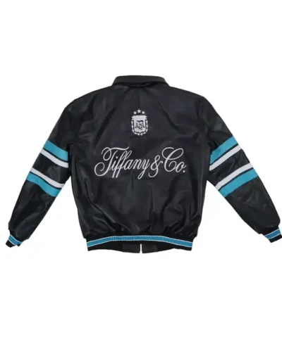 Lionel Messi Argentine Soccer Player Tiffany and Co Limited Edition Leather Jacket For Men and Women