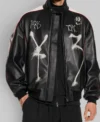 Mark Gonzales Y-3 Leather Jacket Front