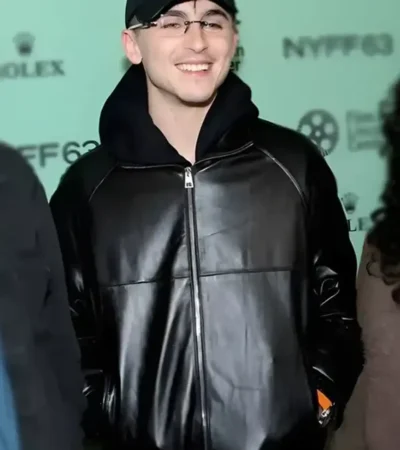 Marty Premiere Timothee Chalamet Leather Jacket