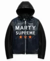 Marty Supreme Leather Hooded Jacket