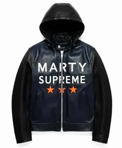 Marty Supreme Leather Hooded Jacket