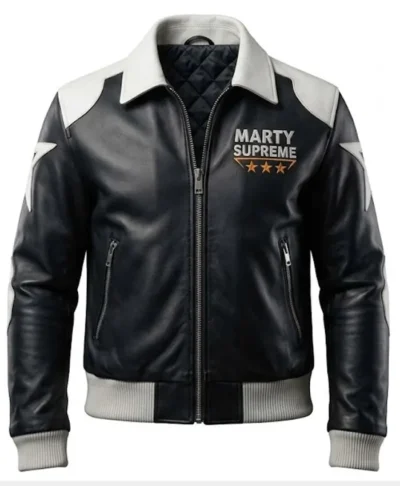 Marty Supreme Star Leather Jacket
