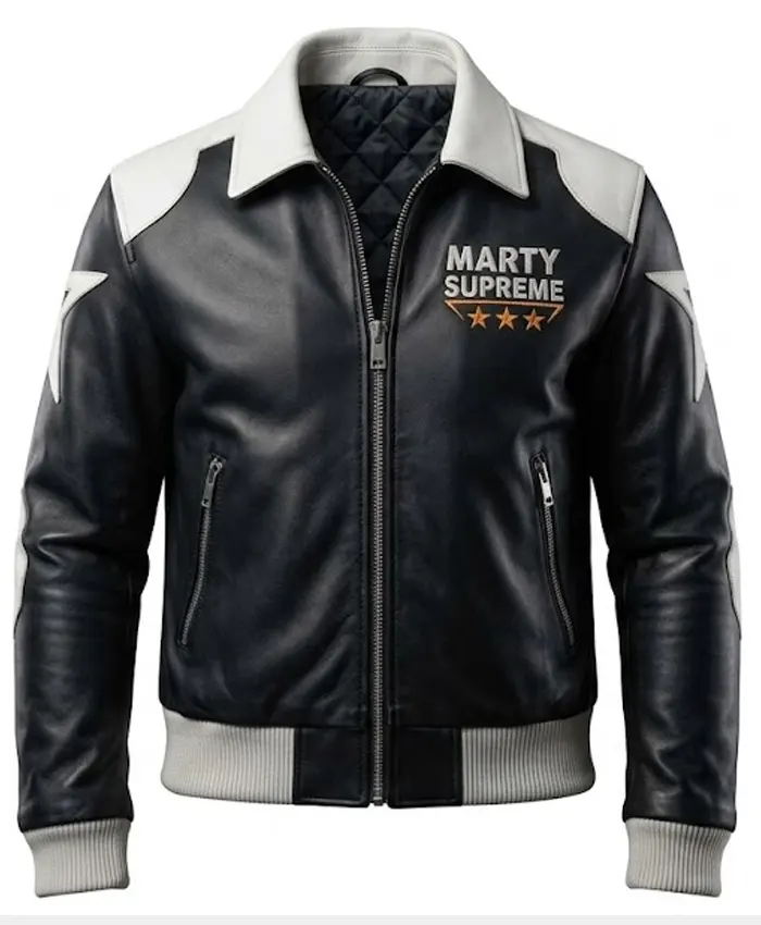 Marty Supreme Star Leather Jacket