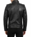 Mens Black Vintage Leather Rider Motorcycle Jacket