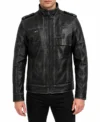 Mens Black Vintage Leather Rider Motorcycle Jackets