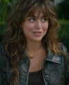 Mika Abdalla TV Series Off Campus S01 Allie Hayes Cropped Leather Jacket For Sale