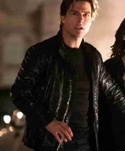 Mission Impossible 05 Ethan Hunt Black Leather Jacket