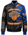 NY Knicks 3X Champions Leather Jacket