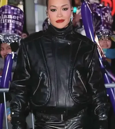 NYC Rita Ora Black Leather Jacket