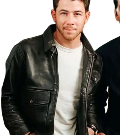 Nick Jonas Power Ballad 2026 Leather Jacket