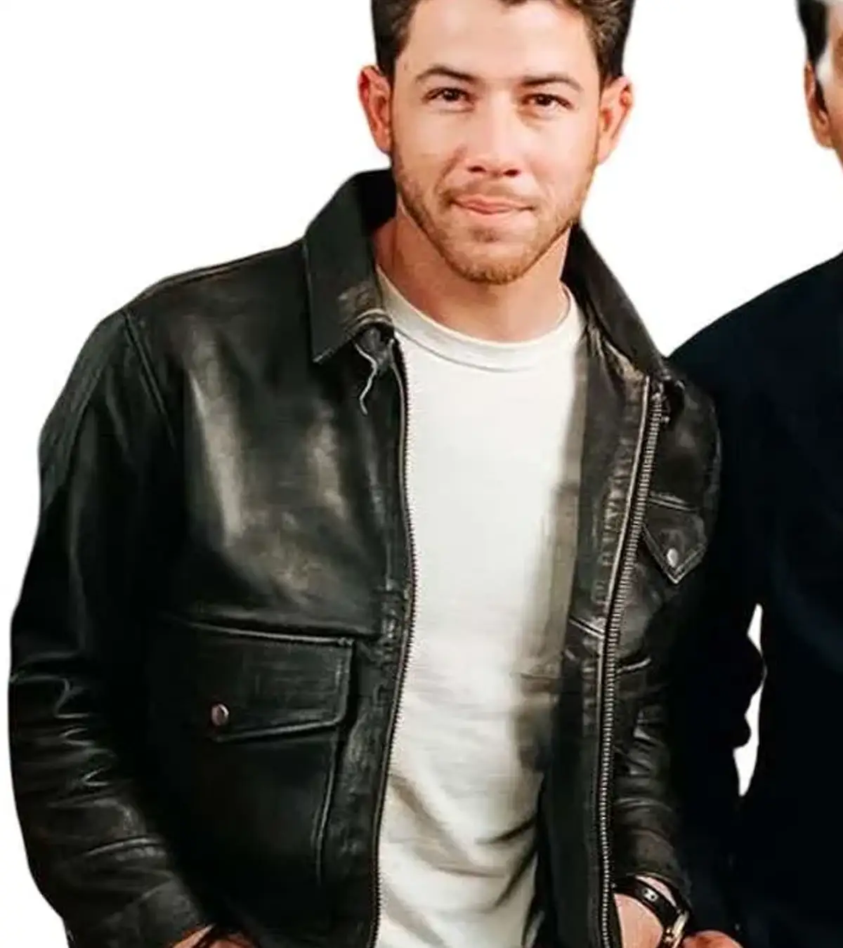 Nick Jonas Power Ballad 2026 Leather Jacket