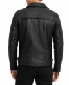 Night Rider Mens Black Motorcycle Leather Jacket