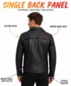 Night Rider Mens Black Rider Leather Jacket
