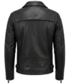 Night Rider Mens Black Vintage Motorcycle Jacket