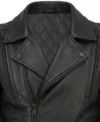 Night Rider Mens Classic Black Motorcycle Leather Jacket