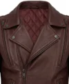 Night Rider Mens Classic Oxblood Motorcycle Leather Jacket